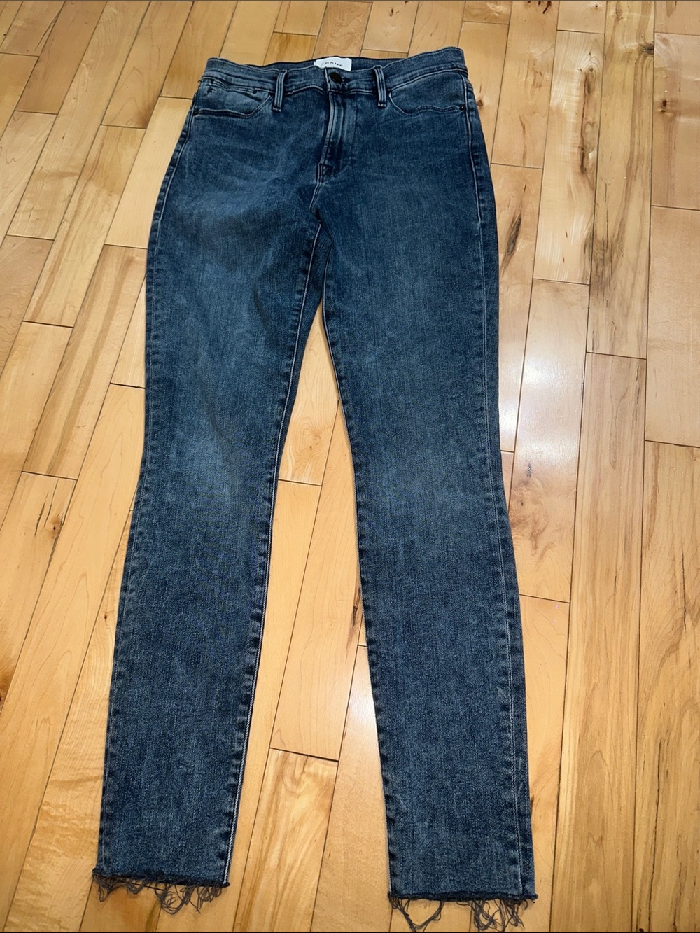 Frame Denim Women's Skinny Jeans - Dark Blue Wash
